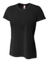 A4 Women's Spun Poly Tee (NW3264), Color 'Black'