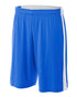 A4 Youth Reversible Moisture Management 8" Short (NB5284), Color 'Royal/White'