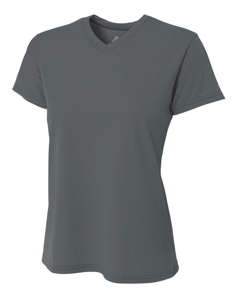 A4 Womens Marathon Tee (NW3234), Color 'Graphite'
