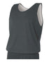 A4 Youth Reversible Mesh Tank (N2206), Color 'Graphite/White'