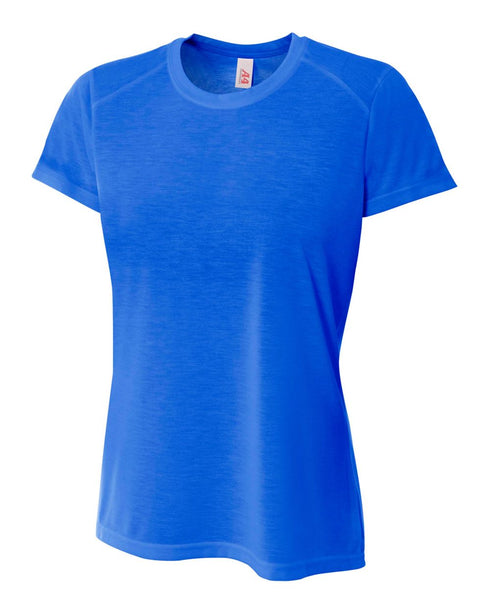 A4 Women's Spun Poly Tee (NW3264), Color 'Royal'