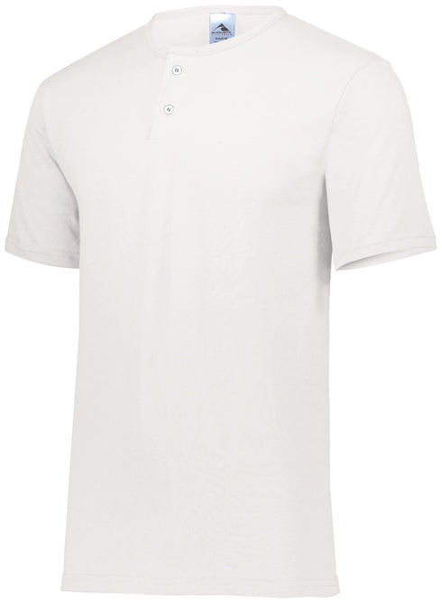 Augusta Sportswear Two-Button Baseball Jersey (580), Color 'White'