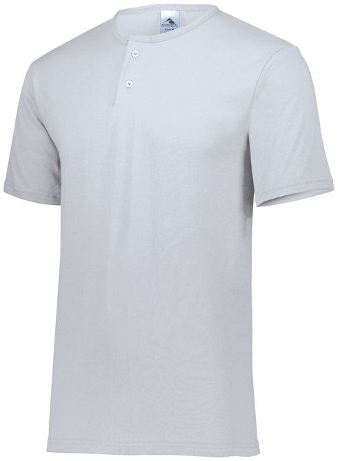 Augusta Sportswear Two-Button Baseball Jersey (580), Color 'Ash'