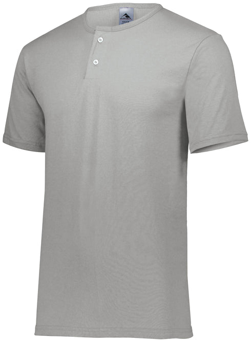 Augusta Sportswear Two-Button Baseball Jersey (580), Color 'Athletic Heather'