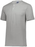 Augusta Sportswear Two-Button Baseball Jersey (580), Color 'Athletic Heather'