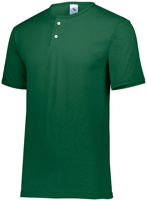 Augusta Sportswear Two-Button Baseball Jersey (580), Color 'Dark Green'