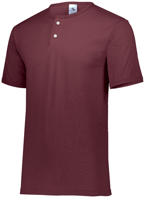 Augusta Sportswear Two-Button Baseball Jersey (580), Color 'Maroon'