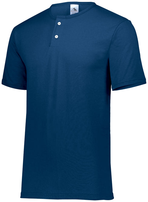Augusta Sportswear Two-Button Baseball Jersey (580), Color 'Navy'