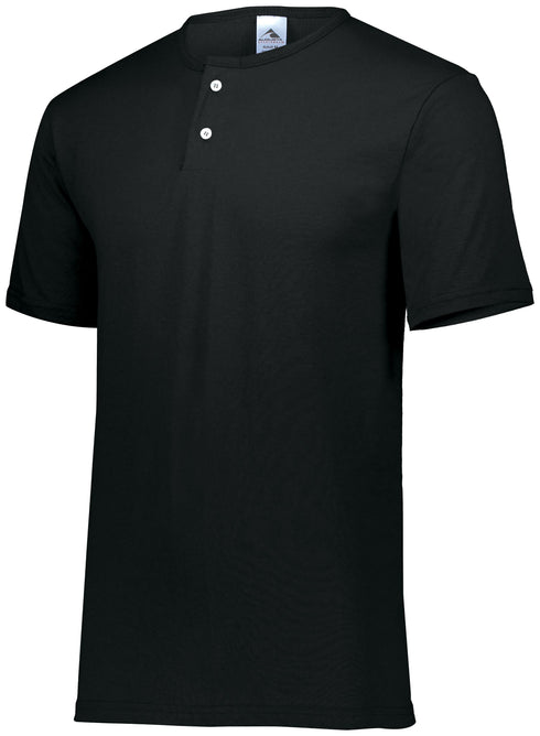 Augusta Sportswear Two-Button Baseball Jersey (580), Color 'Black'