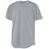 Augusta Sportswear Youth Wicking Two-Button Baseball Jersey (586-C), Color 'Silver Grey/Black'