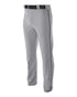 A4 Youth Pro Style Open Bottom Baggy Cut Baseball Pant (NB6162), Color 'Gray/Black'