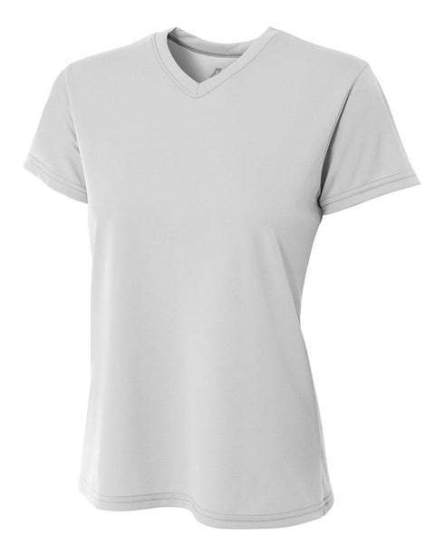 A4 Womens Marathon Tee (NW3234), Color 'Silver'