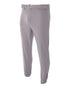 A4 Pro Style Elastic Bottom Baseball Pant (N6178), Color 'Grey'