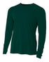 A4 Youth Cooling Performance Long Sleeve Crew (N3165), Color 'Forest'