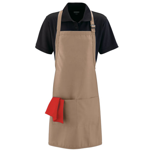 Augusta Sportswear Full Width Apron With Pockets (5965), Color 'Khaki'