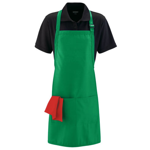 Augusta Sportswear Full Width Apron With Pockets (5965), Color 'Kelly'