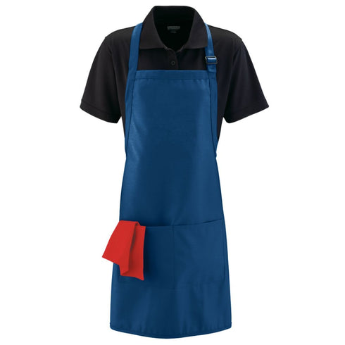 Augusta Sportswear Full Width Apron With Pockets (5965), Color 'Navy'