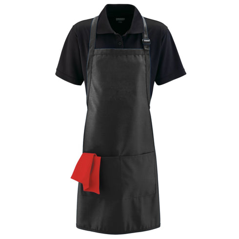 Augusta Sportswear Full Width Apron With Pockets (5965), Color 'Black'