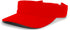Pacific Headwear M2 Performance Hook-And-Loop Visor (598V), Color 'Red'