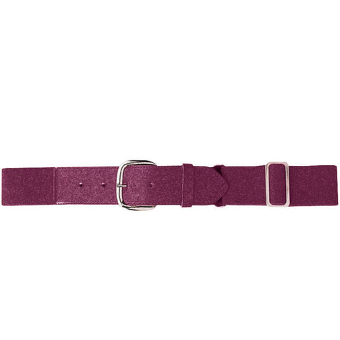 Augusta Sportswear Youth Elastic Baseball Belt (6002), Color 'Maroon'