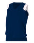 A4 Women's Moisture Management V-Neck Muscle (NW2340), Color 'Navy/White'