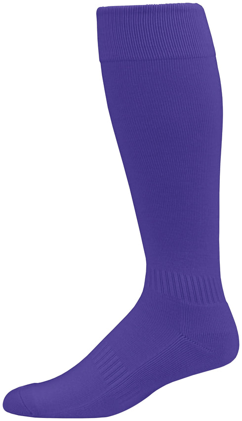 Augusta Sportswear Elite Multi-Sport Sock (6006), Color 'Purple Hlw'