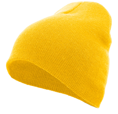 Pacific Headwear Basic Knit Beanie (601K), Color 'Gold'
