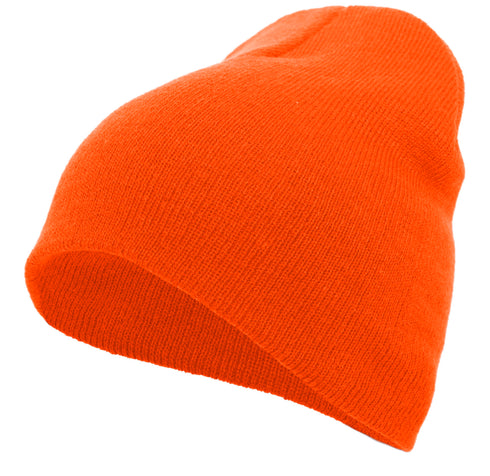 Pacific Headwear Basic Knit Beanie (601K), Color 'Orange'