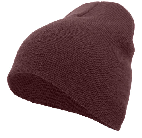 Pacific Headwear Basic Knit Beanie (601K), Color 'Maroon'