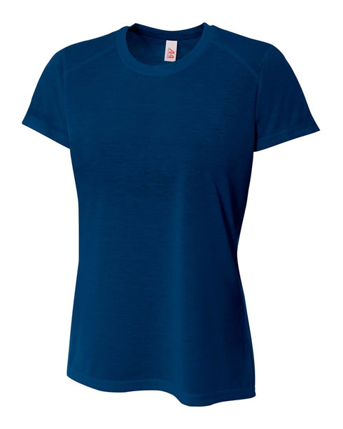 A4 Women's Spun Poly Tee (NW3264), Color 'Navy'