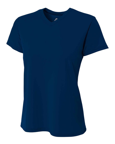 A4 Womens Marathon Tee (NW3234), Color 'Navy'