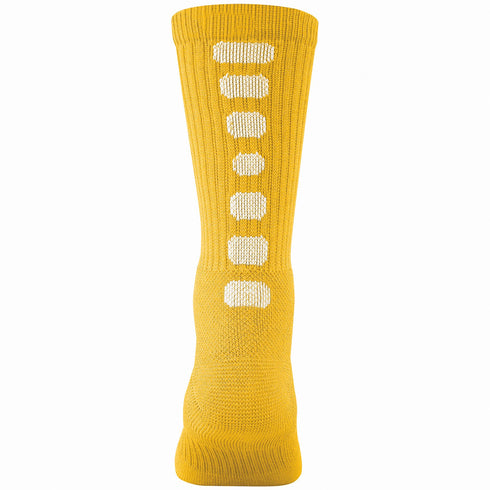 Augusta Sportswear Color Block Crew Sock (6091), Color 'Gold/White'