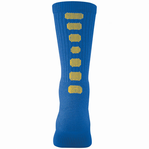 Augusta Sportswear Color Block Crew Sock (6091), Color 'Royal/Gold'