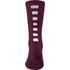 Augusta Sportswear Color Block Crew Sock (6091), Color 'Maroon/White'