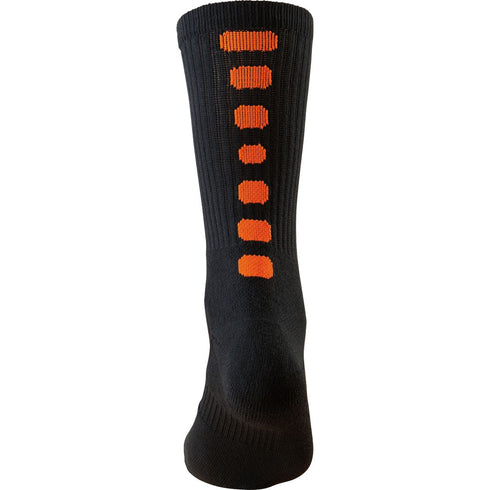 Augusta Sportswear Color Block Crew Sock (6091), Color 'Black/Orange'