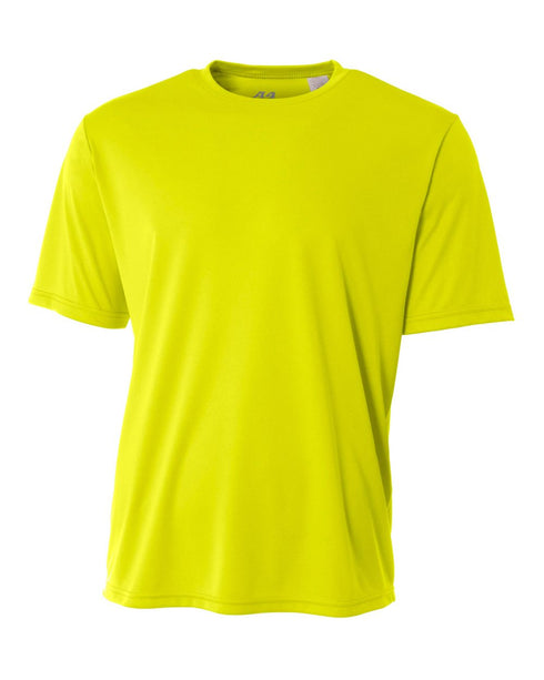 A4 Cooling Performance Crew, Sizes 2XL-4XL (N3142), Color 'Safety Yellow'