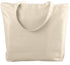 Augusta Sportswear Canvas Zipper Tote (611-C), Color 'Natural'