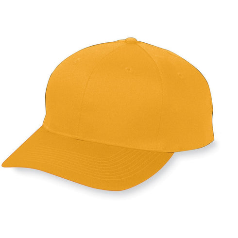 Augusta Sportswear Six-Panel Cotton Twill Low-Profile Cap (6204), Color 'Gold'