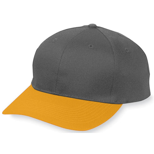 Augusta Sportswear Six-Panel Cotton Twill Low-Profile Cap (6204), Color 'Black/Gold'