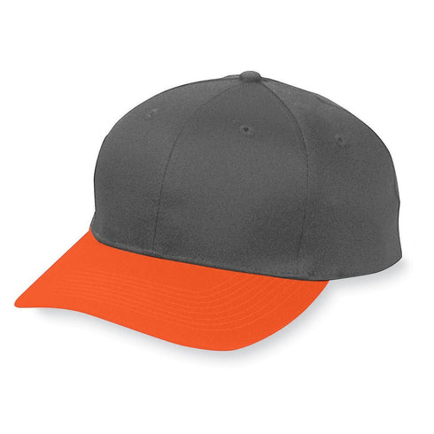 Augusta Sportswear Six-Panel Cotton Twill Low-Profile Cap (6204), Color 'Black/Orange'