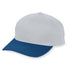 Augusta Sportswear Youth Six-Panel Cotton Twill Low-Profile Cap (6206), Color 'Silver Grey/Navy'