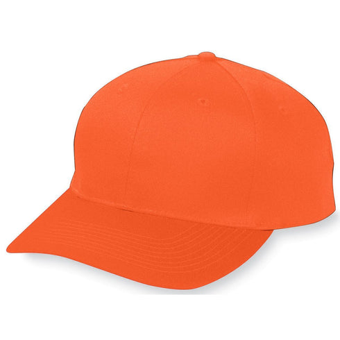 Augusta Sportswear Youth Six-Panel Cotton Twill Low-Profile Cap (6206), Color 'Orange'