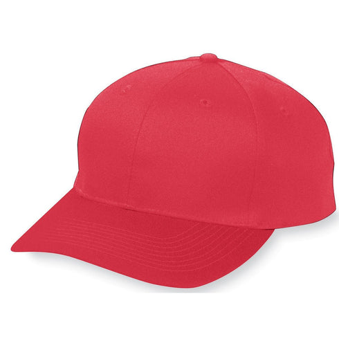 Augusta Sportswear Youth Six-Panel Cotton Twill Low-Profile Cap (6206), Color 'Red'