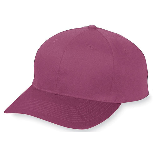Augusta Sportswear Youth Six-Panel Cotton Twill Low-Profile Cap (6206), Color 'Maroon'