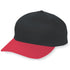 Augusta Sportswear Youth Six-Panel Cotton Twill Low-Profile Cap (6206), Color 'Black/Red'