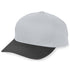 Augusta Sportswear Youth Six-Panel Cotton Twill Low-Profile Cap (6206), Color 'Silver Grey/Black'