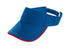 Augusta Sportswear Youth Athletic Mesh Two-Color Visor (6224), Color 'Royal/Red'