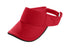 Augusta Sportswear Youth Athletic Mesh Two-Color Visor (6224), Color 'Red/Black'