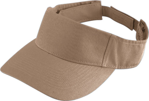 Augusta Sportswear Sport Twill Visor (6225), Color 'Khaki'
