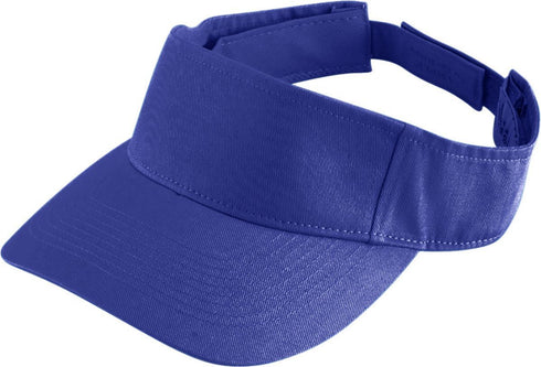 Augusta Sportswear Sport Twill Visor (6225), Color 'Purple'